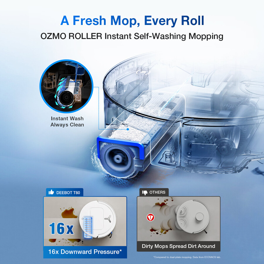 aspirateur et laveur robot deebot t80 omni accessoires