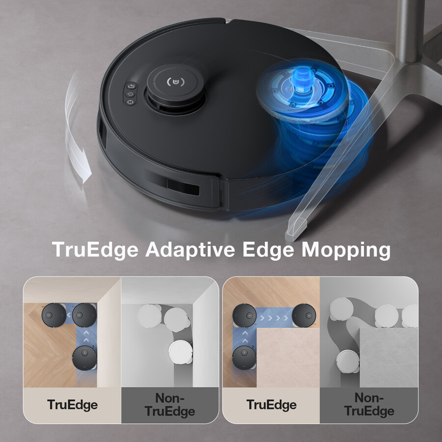 aspirateur et laveur robot deebot t30s ai aspiration puissante nettoyage des bords cartographie