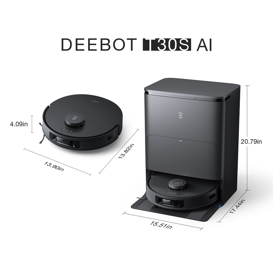 aspirateur et laveur robot deebot t30s ai accessoires