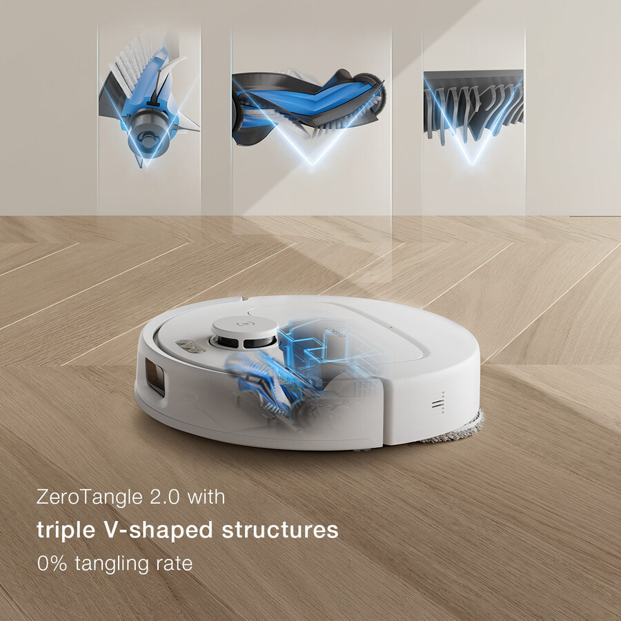 deebot n30 pro omni blanc robot aspirateur et lave-serpillère auto-videur edge forte aspiration appli