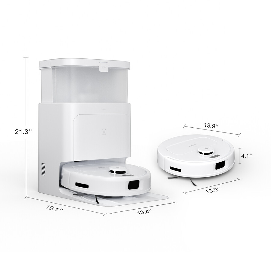 deebot n30 pro omni blanc robot aspirateur et lave-serpillère auto-videur edge forte aspiration appli