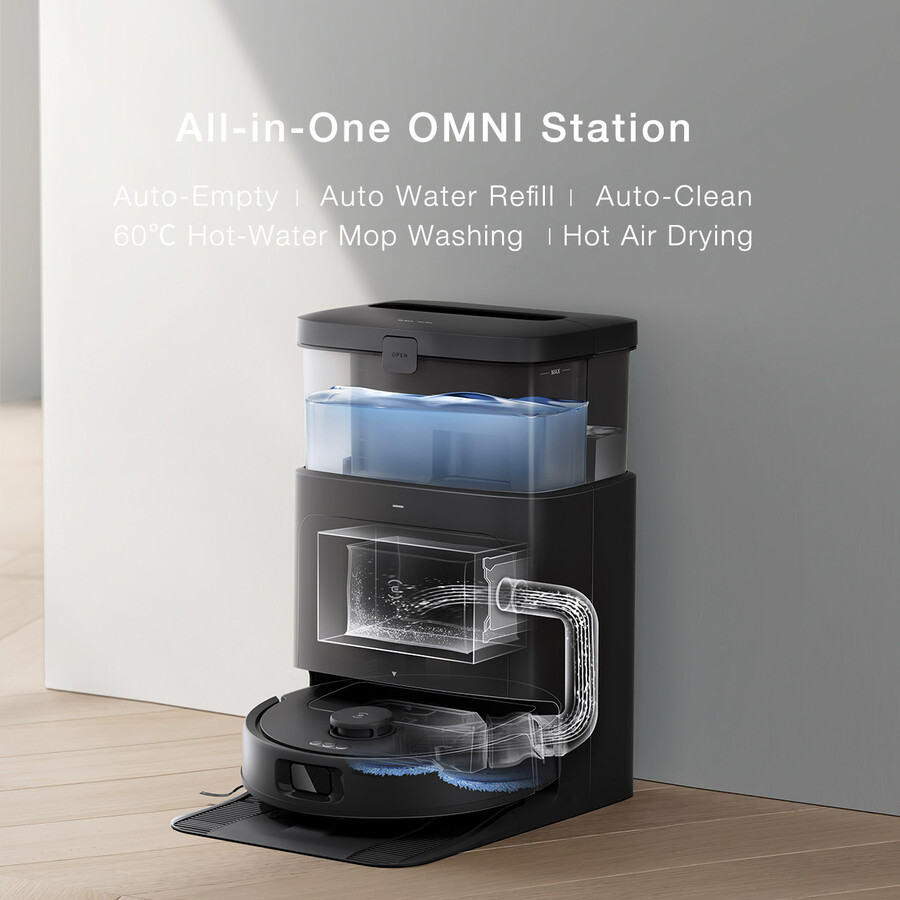 deebot n30 pro omni robot aspirateur et laveur à vidage automatique lavage puissant levage automatique