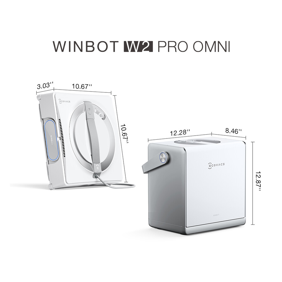 robot nettoyeur de vitres winbot w2 pro omni station portable pulvérisation automatique silencieux